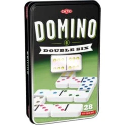 Domino Double Six Peltilaatikko Lautapeli Tactic
