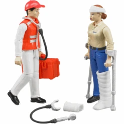 Bruder Ambulanssi Hahmosetti -Muovi Ja Lelu US Bruder ambulanssi hahmosetti 3