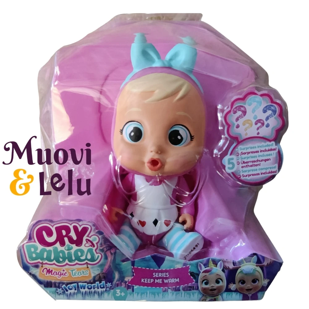 Cry Babies Icy World -pikkunukke Turkoosi Rusetti 3 Cry Babies Icy World -pikkunukke Turkoosi Rusetti