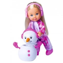 Evi-nukke Ja Lumiukko -Muovi Ja Lelu US Evi nukke ja lumiukko 1