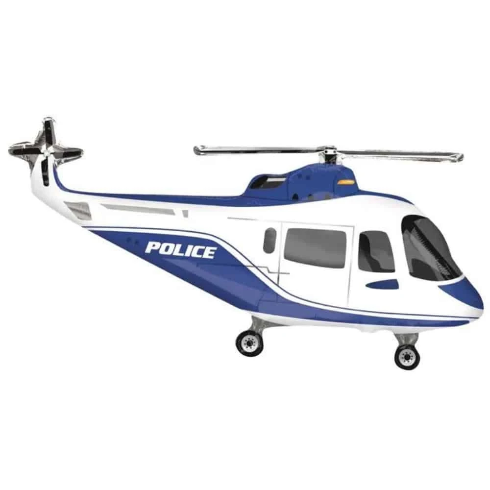 Folioilmapallo Poliisi Helikopteri 60x45cm 3 Folioilmapallo Poliisi Helikopteri 60x45cm