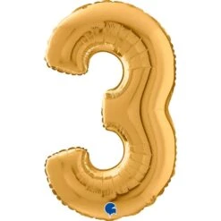 Folionumeropallo 3 Kulta 66 Cm