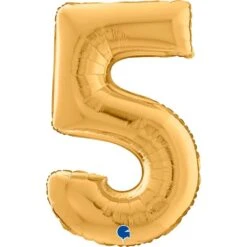 Folionumeropallo 5 Kulta 66 Cm