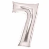 Folionumeropallo 7 Hopea 66 Cm 1 Folionumeropallo 7 Hopea 66 Cm -Muovi Ja Lelu US Folionumeropallo 7 hopea 66 cm