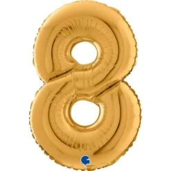 Folionumeropallo 8 Kulta 66 Cm