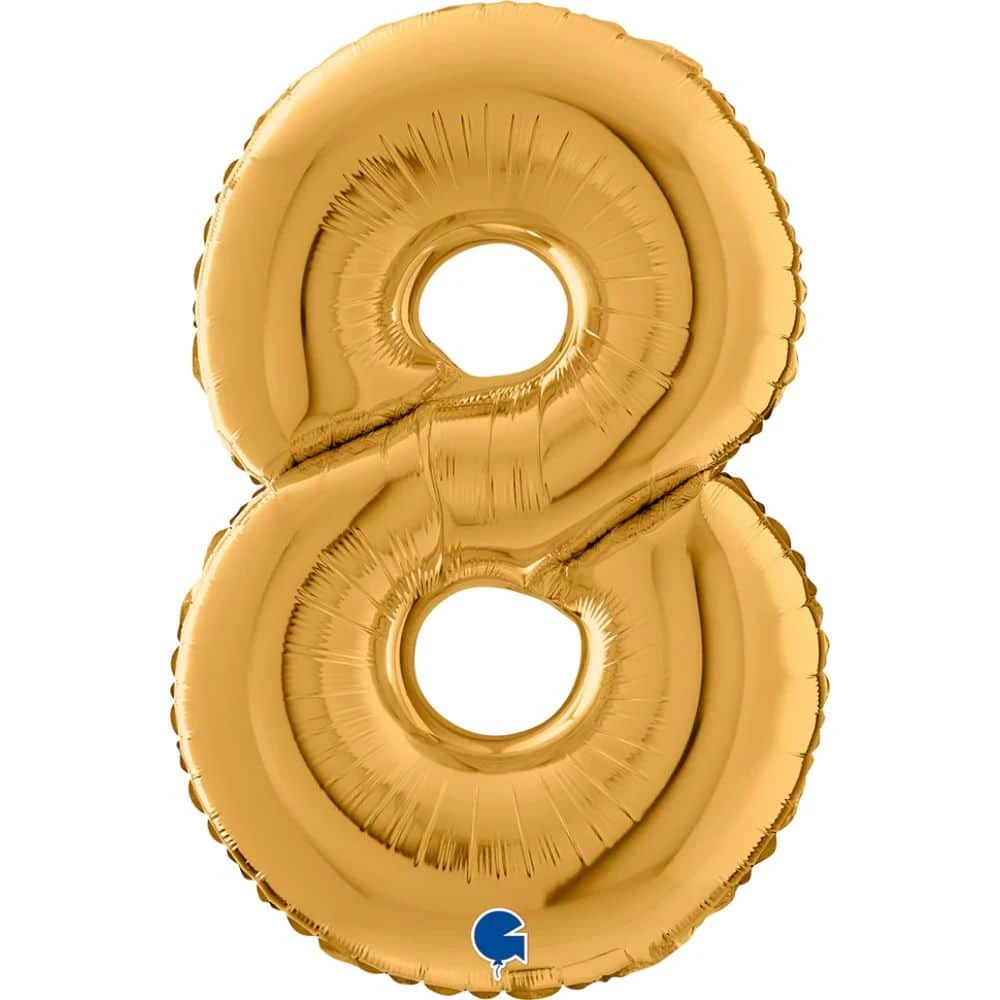 Folionumeropallo 8 Kulta 66 Cm 3 Folionumeropallo 8 Kulta 66 Cm