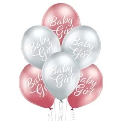 Ilmapallot Baby Girl 30 Cm 6 Kpl Helium