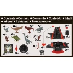 Jurassic World Shaky Volcano Tasapainopeli 9 Jurassic World Shaky Volcano Tasapainopeli -Muovi Ja Lelu US Jurassic World shaky volcano 4v 4