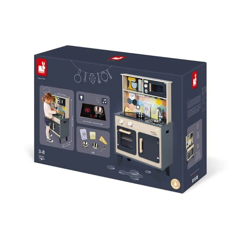 Keittiö Janod Harmaa Deluxe Puinen 4 Keittiö Janod Harmaa Deluxe Puinen - Image 2