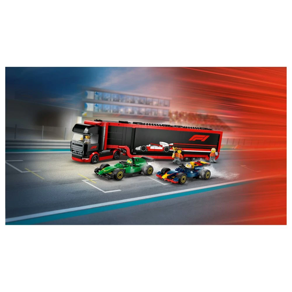 LEGO City 60445 F1 Rekka Ja F1 Autot 4 LEGO City 60445 F1 Rekka Ja F1 Autot - Image 2