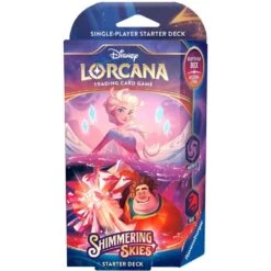 Disney Lorcana Shimmering Skies Starter Deck Amethyst & Ruby Korttipeli