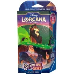 Disney Lorcana Shimmering Skies Starter Deck Emerald & Steel Korttipeli