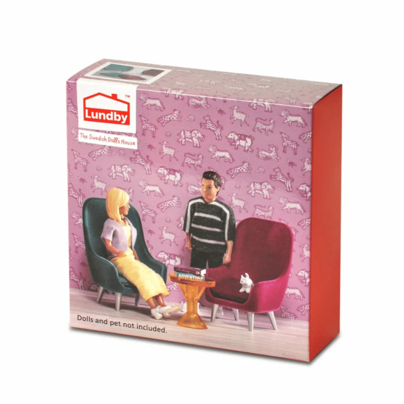 Lundby Nukkekodin Olohuone Setti 3 Lundby Nukkekodin Olohuone Setti
