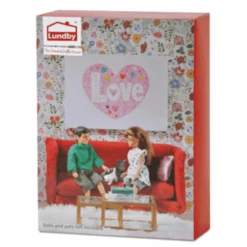 Lundby Nukkekodin Olohuone Setti Punainen