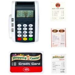 Maksupääte Leikkisetti Luottokorteilla Ja Kuiteilla -Muovi Ja Lelu US Maksupaate leikkisetti luottokorteilla ja kuiteilla 1