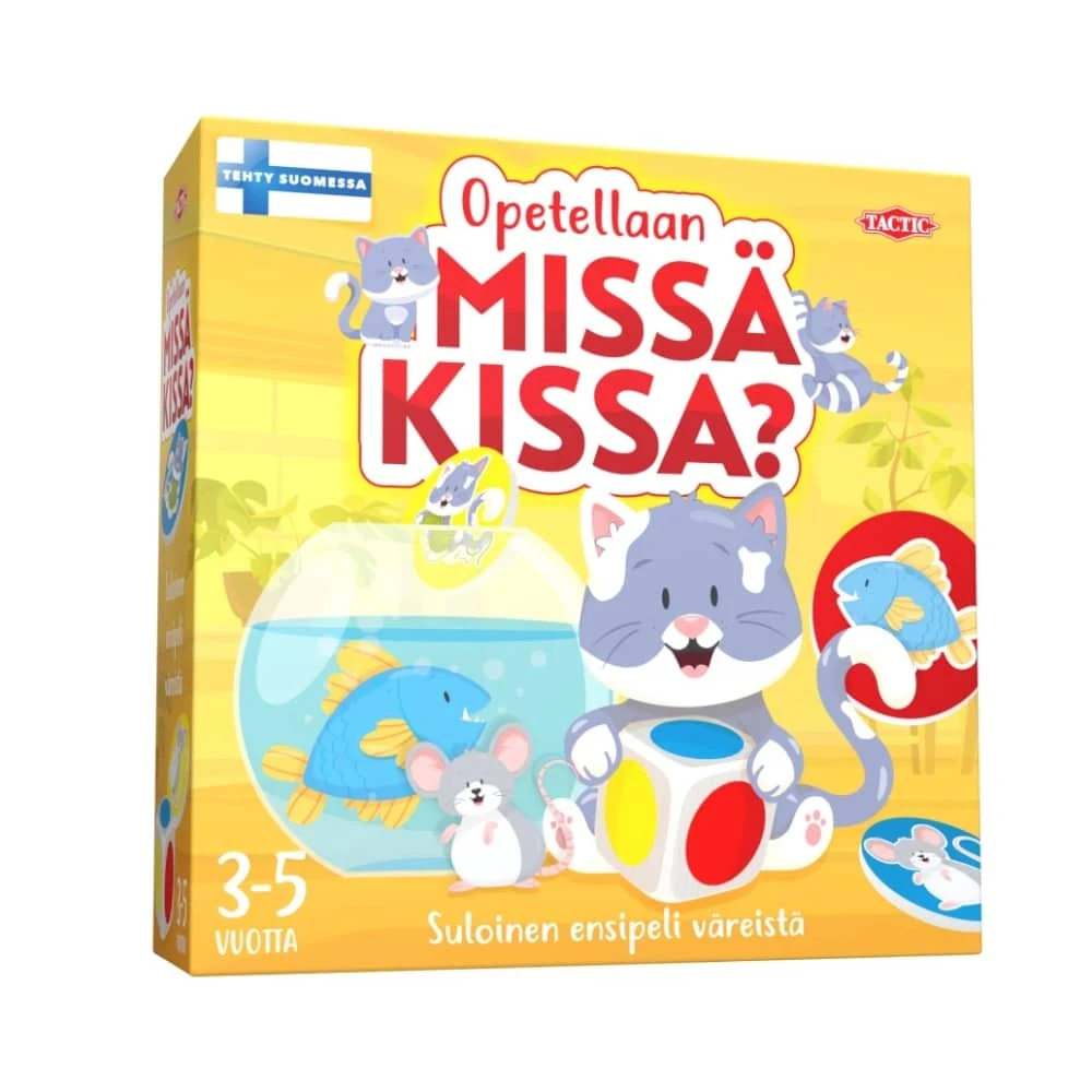 Opetellaan Missä Kissa? Peli Tactic 3 Opetellaan Missä Kissa? Peli Tactic