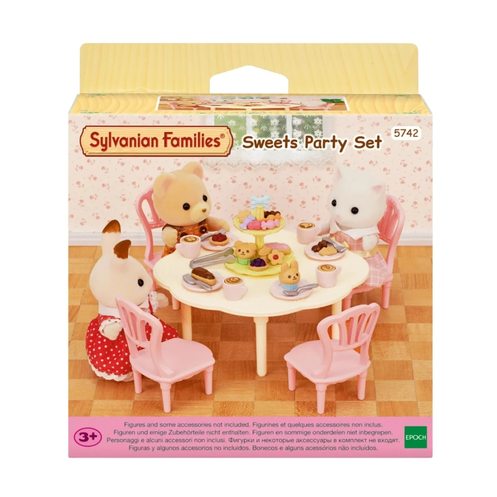 Sylvanian Families Juhlasetti 5742 Sweets Party Set 3 Sylvanian Families Juhlasetti 5742 Sweets Party Set