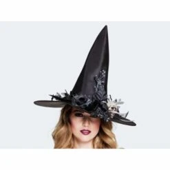 Noidanhattu Pääkallon Ja Kukkien Kera 5 Noidanhattu Pääkallon Ja Kukkien Kera -Muovi Ja Lelu US Noidanhattu paakallolla ja kukilla 1