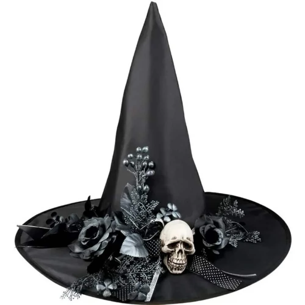 Noidanhattu Pääkallon Ja Kukkien Kera 3 Noidanhattu Pääkallon Ja Kukkien Kera