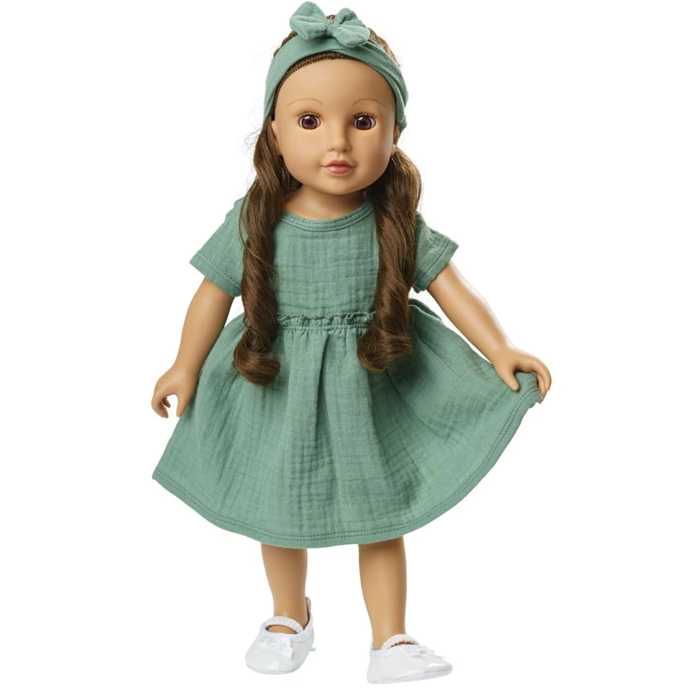 Nuken Mekko Ja Panta Vihreä 35-45 Cm Heless 4 Nuken Mekko Ja Panta Vihreä 35-45 Cm Heless - Image 2