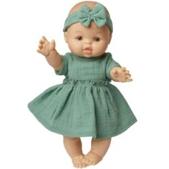 Nuken Mekko Ja Panta Vihreä 35-45 Cm Heless 8 Nuken Mekko Ja Panta Vihreä 35-45 Cm Heless -Muovi Ja Lelu US Nuken mekko ja panta vihrea 35 45 cm Heless 2