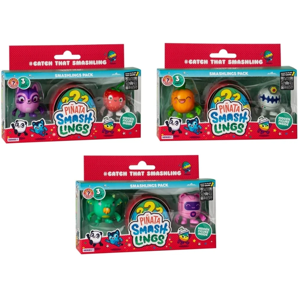 Pinata Smashlings Hahmopakkaus 3 Kpl Erilaisia 3 Pinata Smashlings Hahmopakkaus 3 Kpl Erilaisia