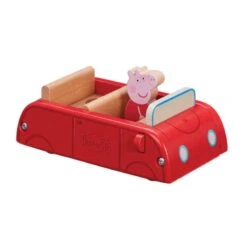 Pipsa Possu Auto Ja Hahmo Puulelu -Muovi Ja Lelu US Pipsa Possu auto ja hahmo puinen 2