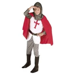 Lasten Naamiaisasu Ritari L 145-158 Cm -Muovi Ja Lelu US Ritari asu viitta ja housut 2 1