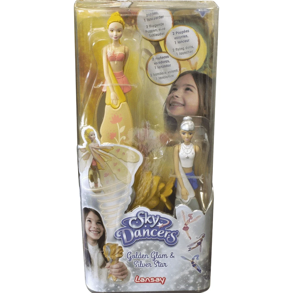 Sky Dancers Golden Glam & Silver Star 3 Sky Dancers Golden Glam & Silver Star