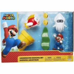 Super Mario Underwater Diorama Setti 8 Super Mario Underwater Diorama Setti -Muovi Ja Lelu US Super Mario Underwater Diorama setti 1