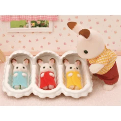 Sylvanian Families Suklaapupu Kolmoset Setti 5532 -Muovi Ja Lelu US Sylvanian Suklaapupu Kolmoset setti 4
