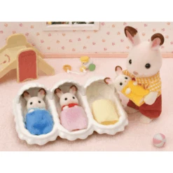 Sylvanian Families Suklaapupu Kolmoset Setti 5532 -Muovi Ja Lelu US Sylvanian Suklaapupu Kolmoset setti 6