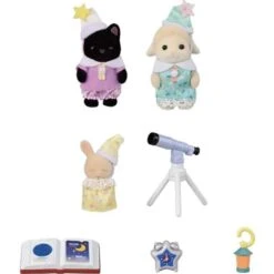 Sylvanian Kolmoset Yökylässä -Muovi Ja Lelu US Sylvanian kolmoset yokylassa 3