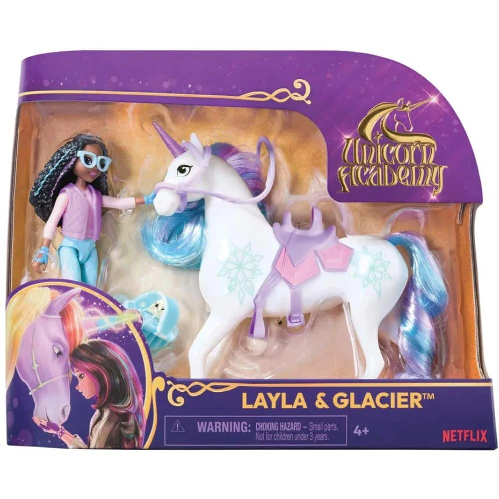 Unicorn Academy Layla Ja Glacier Leikkisetti 3 Unicorn Academy Layla Ja Glacier Leikkisetti