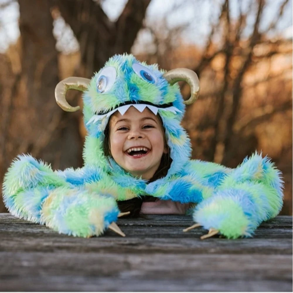 Lasten Naamiaisasu Viitta Monsteri Sin/vihreä Great Pretenders 5 Lasten Naamiaisasu Viitta Monsteri Sin/vihreä Great Pretenders - Image 3