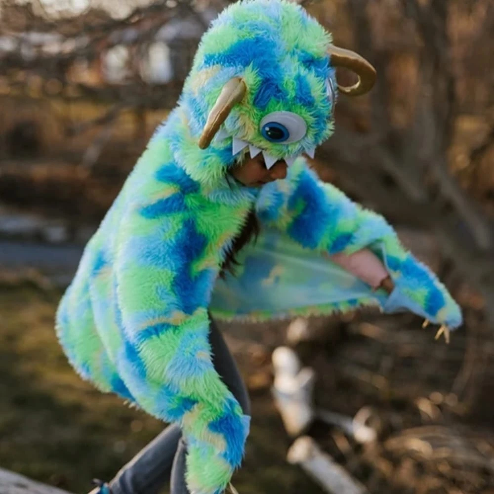 Lasten Naamiaisasu Viitta Monsteri Sin/vihreä Great Pretenders 6 Lasten Naamiaisasu Viitta Monsteri Sin/vihreä Great Pretenders - Image 4