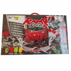 Ramp Rage Setti 2 Autoa Ja 4 Ramppia Erilaisia -Muovi Ja Lelu US autoja ja ramppi