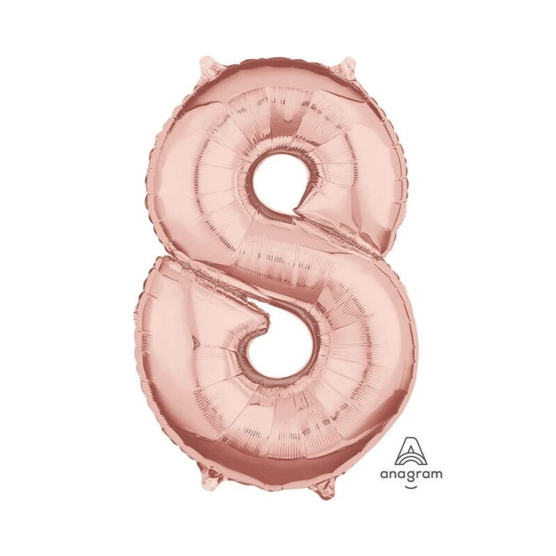 Folionumeropallo 8 Ruusukulta 66 Cm 3 Folionumeropallo 8 Ruusukulta 66 Cm
