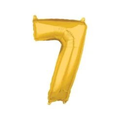Folionumeropallo 7 Kultainen 66 Cm