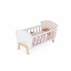 Sänky Nuken Puinen Sänky Janod -Muovi Ja Lelu US janodchildsbed2