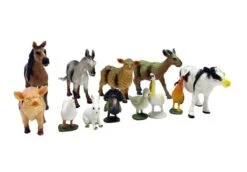 Kotieläinpussi 12 Erilaista -Muovi Ja Lelu US koti1 1