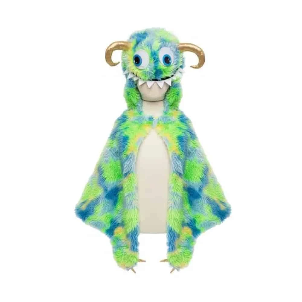 Lasten Naamiaisasu Viitta Monsteri Sin/vihreä Great Pretenders 3 Lasten Naamiaisasu Viitta Monsteri Sin/vihreä Great Pretenders