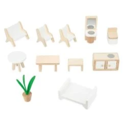 Nukkekoti Kalusteilla Deluxe Janod -Muovi Ja Lelu US nukkekoti janod 3